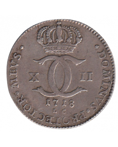 Karl XII 2 Caroliner 1718