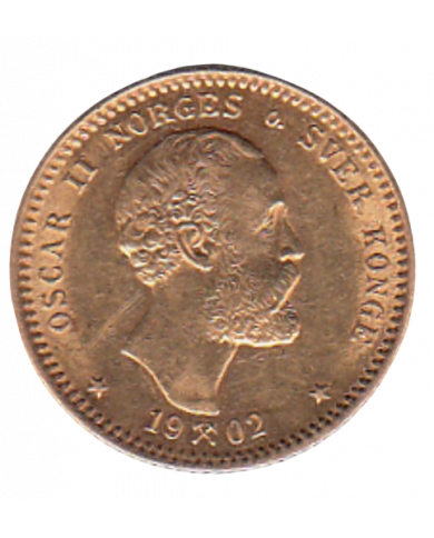 Norway Oscar II 10 kr 1902