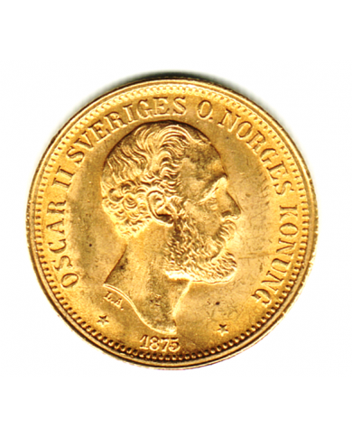 Oscar II 20 kr guld 1875