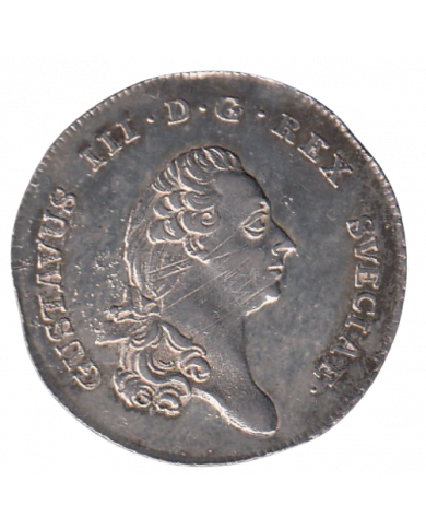 Gustav III 1/3 rdr 1789