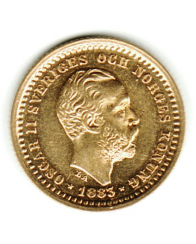 Oscar II 5 kr guld 1883