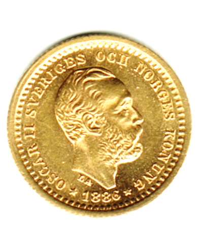 Oscar II 5 kr guld 1886