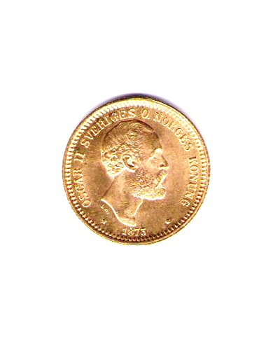 Oscar II 10 kr guld 1873