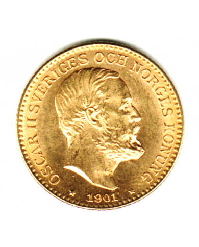 Oscar II 10 kr guld 1901