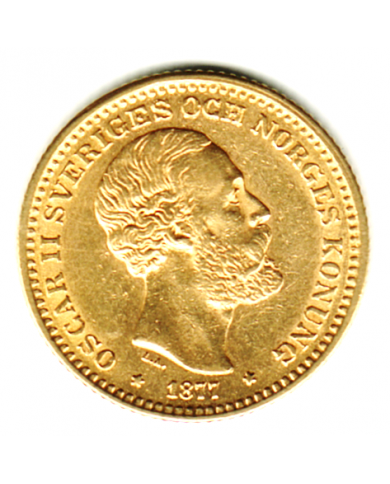 Oscar II 10 kr guld 1877